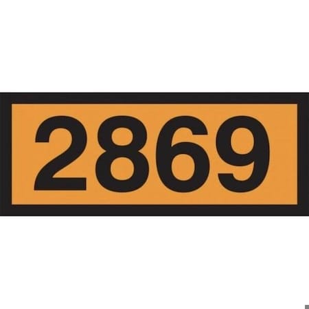 Accuform ORANGE 4DIGIT PANEL 2869 TITANIUM MPR619VP MPR619VP